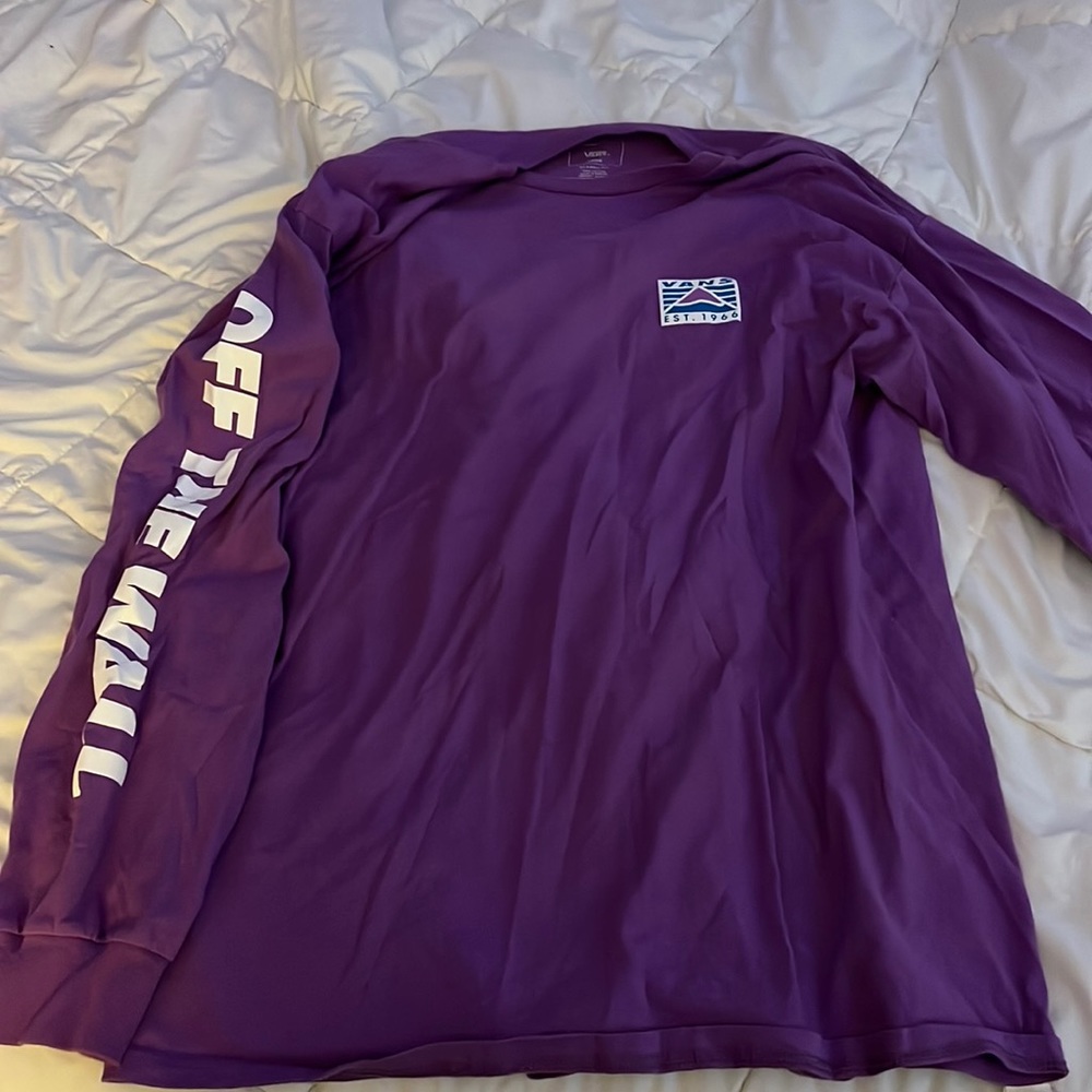 Purple vans long sleeve shirt